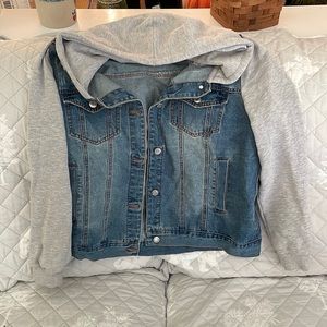 Denim hoodie